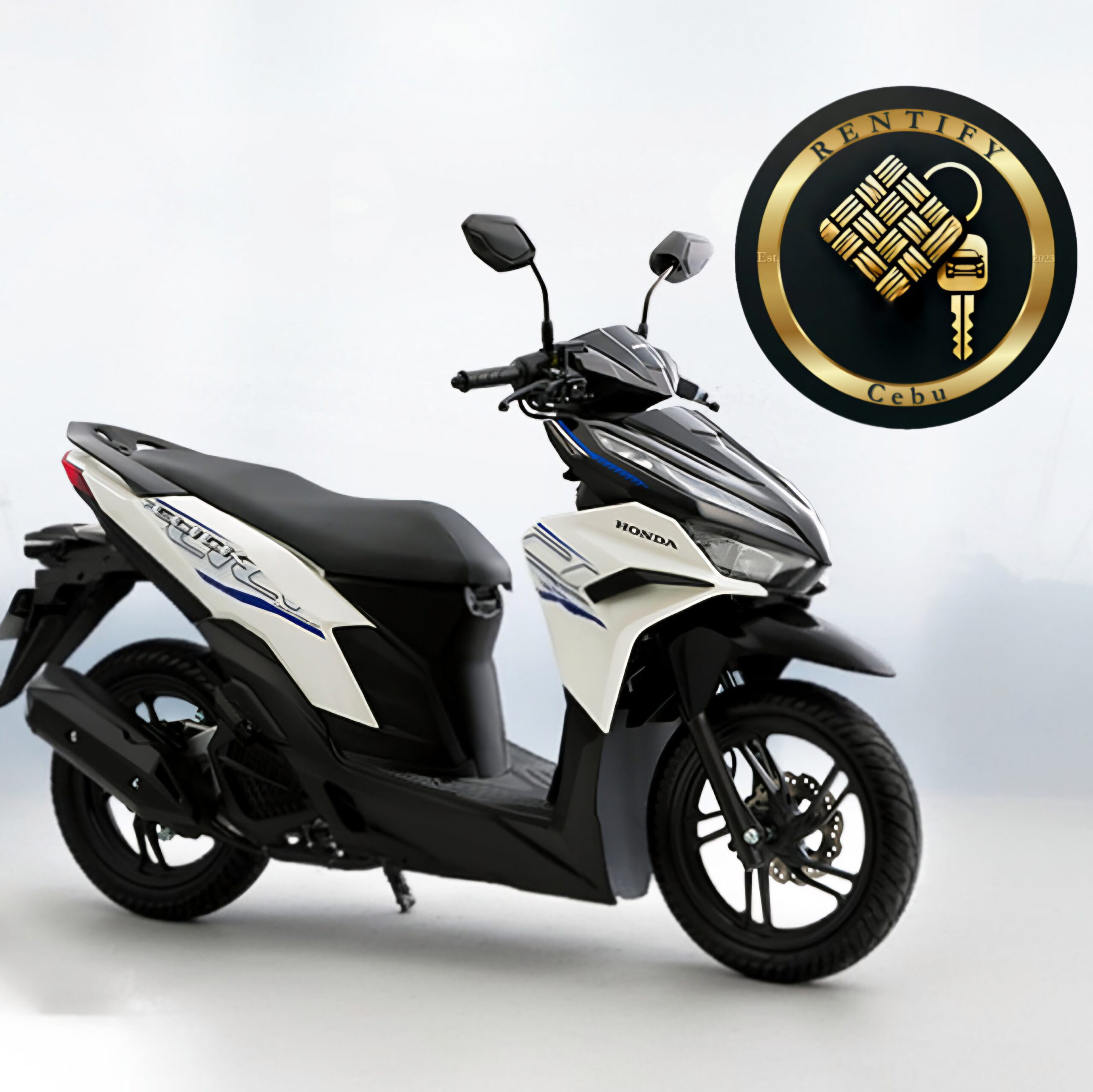 Honda Click 125i motorcycle rental Cebu - Matte Pearl Crater White