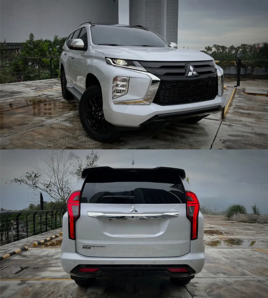 Mitsubishi Montero Black Series in white, a 7-seater SUV for rent in Cebu
