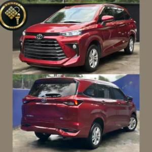 Toyota Avanza in red, a 7-seater MPV for rent in Cebu