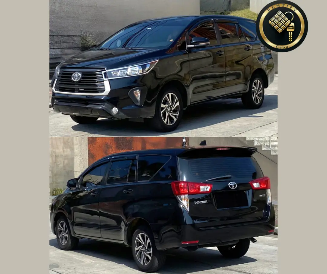 Toyota Innova black 7-seater MPV for rent in Cebu