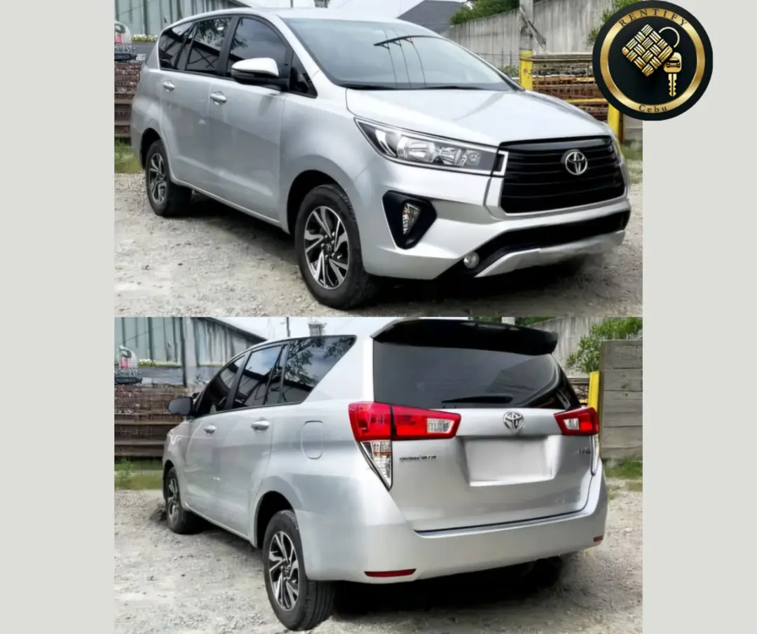 Toyota Innova Silver 7-seater MPV for rent in Cebu