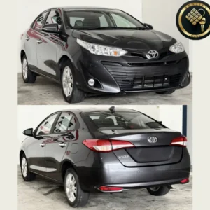 Toyota Vios in black, a 5-seater sedan for rent in Cebu